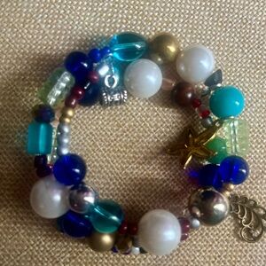 Ocean-Inspired Blue and Green Beaded Bracelet